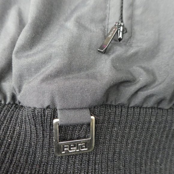 Fera Skiwear Mens Insulated Jacket Black Neon Pink Colorblock Chevron Snaps - Picture 8 of 11